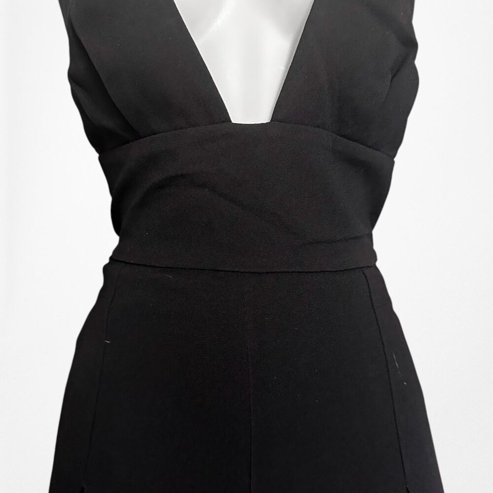 Vintage Y2K BCBG Maxazria Business Cropped Culotte Wide Leg Jumpsuit Size S/M - Picture 10 of 11